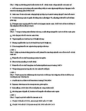 Đề kiểm tra một tiết học kì I Địa lí lớp 12 (Kèm đáp án)